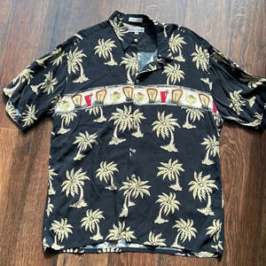 Men's Pierre Cardin Vintage Tropical Shirt | Beach | Vacation | Palm Trees